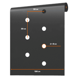 Бело-чёрная мульча 80